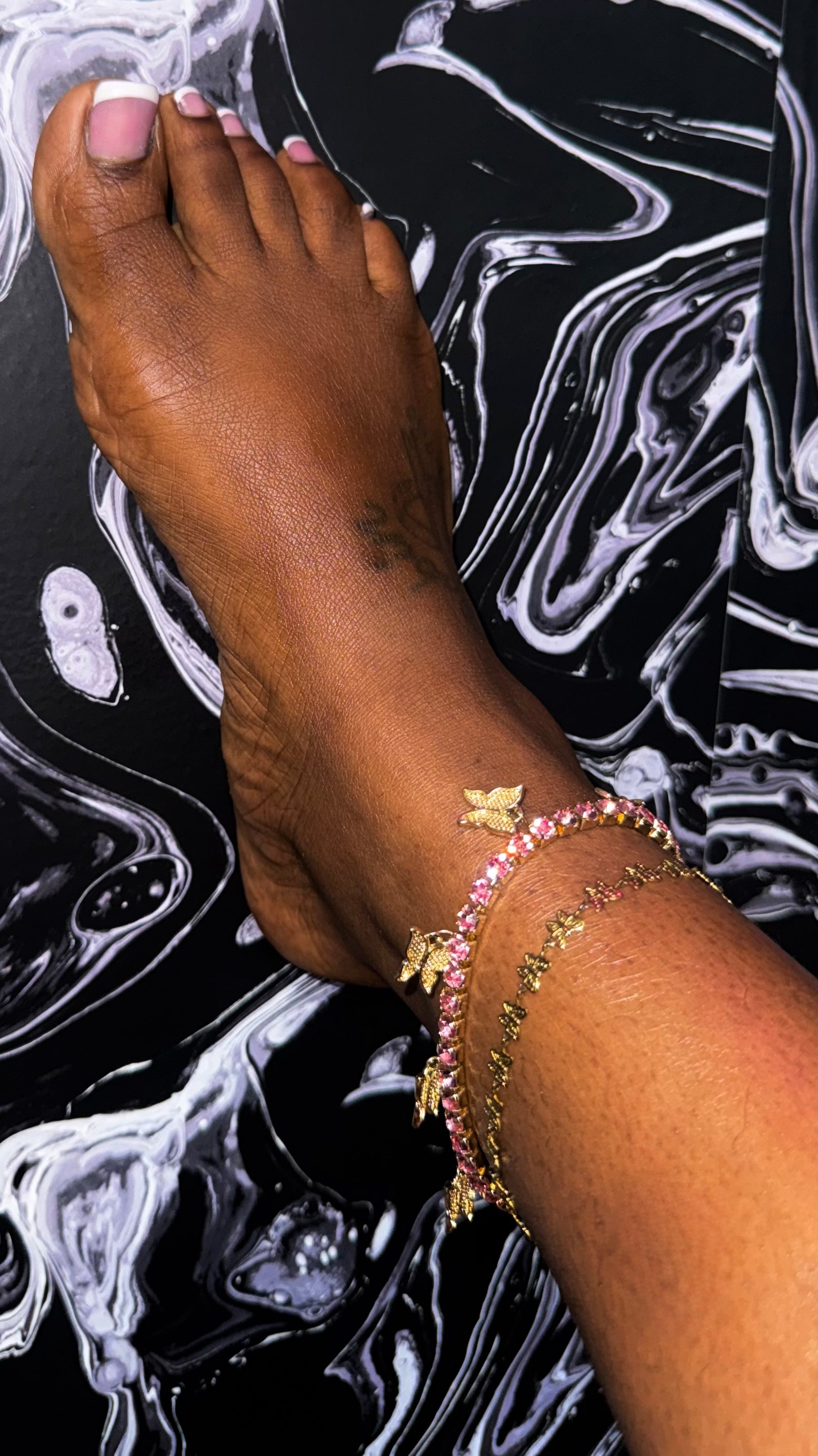 Gold Butterfly anklet