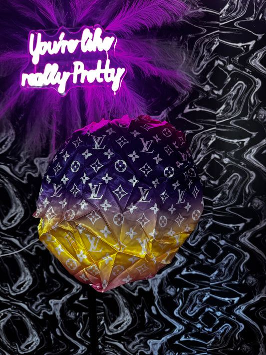 LV multi color satin double lined